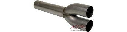 MBRP Muffler - Dual System Muffler Delete Pipe (4 in. Diameter) (Aluminized) (Includes Tailpipe And Exhaust Tip)