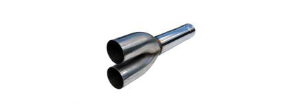 MBRP Muffler - Dual System Muffler Delete Pipe (4 in. Diameter) (T409 Stainless) (Includes Tailpipe And Exhaust Tip)