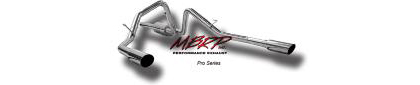 MBRP Exhaust System - Pro Series (Cat Back Dual Split Rear Exit Exhaust System) (T304 Stainless Steel) (Includes Muffler, Tailpipe, Exhaust Tip)