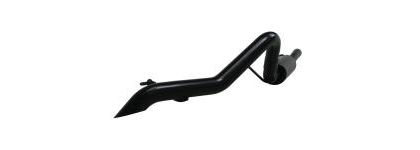 MBRP Exhaust System - Installer Series (Off Road Single Side Exit Exhaust System) (Aluminized) (Includes Muffler, Tailpipe, Exhaust Tip) (Muffler Before Axle) (Black Finish)