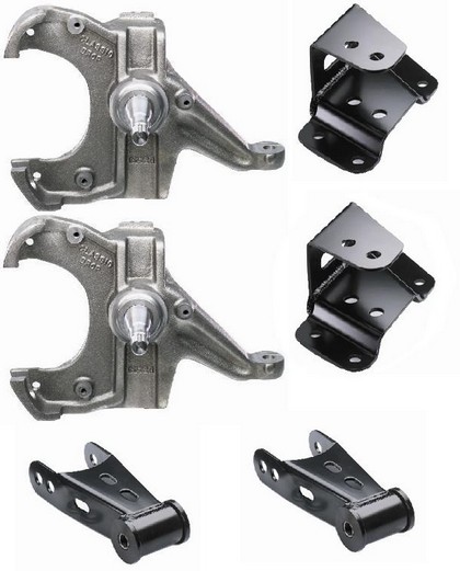 McGaughys Deluxe Lowering Suspension - Drop: 2