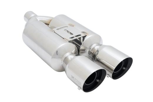 Megan Racing Stainless Steel Muffler - Dual 4