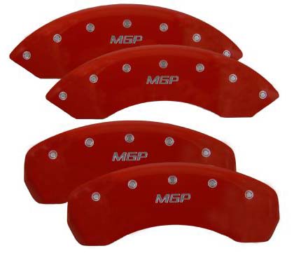 MGP Full Set Caliper Covers w/ MGP Logo - Red