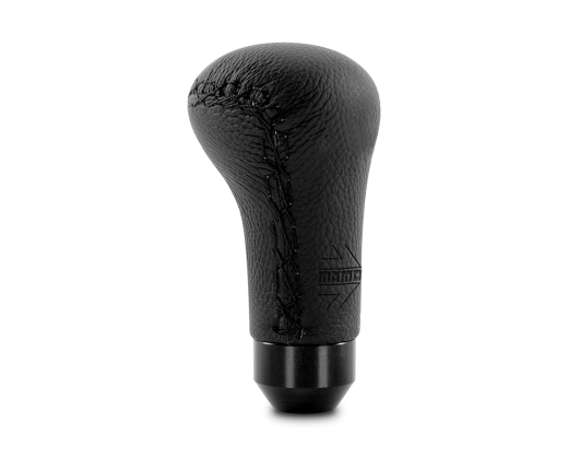 MOMO-Anatomic Black Leather Shift Knob-Long Version