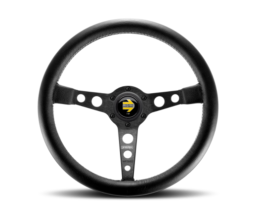 MOMO Prototipo Steering Wheel (Black Leather, Black Spoke)