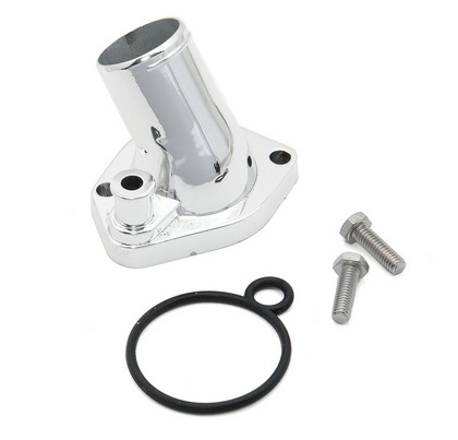 Mr.Gasket® Thermostat Housing - Chrome (45 Degrees)