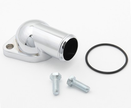Mr.Gasket® Thermostat Housing With Bolts and O-Ring - Chrome