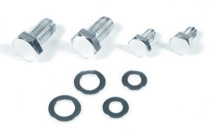 Mr.Gasket® Fuel Pump Block-Off Plate Bolt Set - Chrome