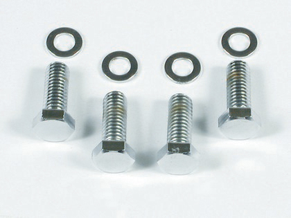 Mr.Gasket® Intake Manifold Chrome Bolt Set - Hex Head (3/8 Inches-16 x 1.25 Inches)