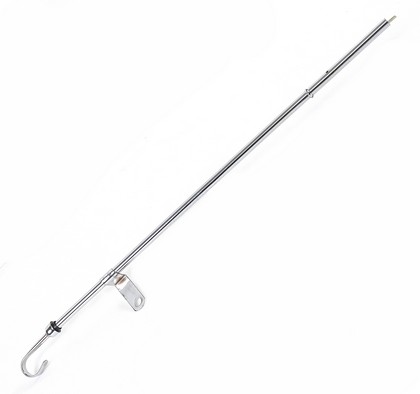 Mr.Gasket® Oil Dipstick & Tube - Chrome (Pan Mounted)