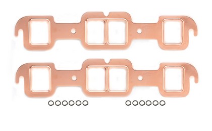 Mr.Gasket® CopperSeal Manifold Gasket Set (Port Dimensions W-1.55 Inches x H-1.92 Inches)