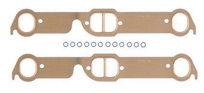 Mr.Gasket® CopperSeal Manifold Gasket Set (Port Dimensions W-1.5 Inches x H-1.94 Inches)