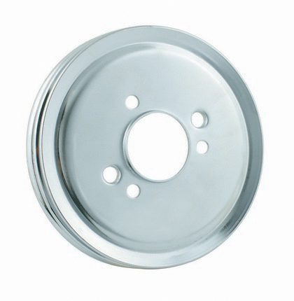 Mr.Gasket® Crankshaft Chrome Pulley (Double Groove)