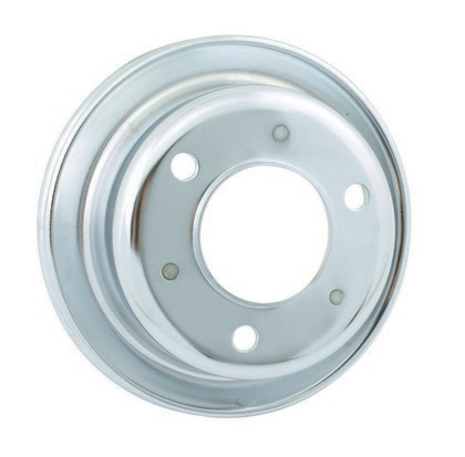 Mr.Gasket® Crankshaft Chrome Pulley (Single Groove)