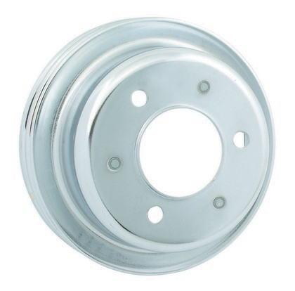 Mr.Gasket® Crankshaft Chrome Pulley (Double Groove)