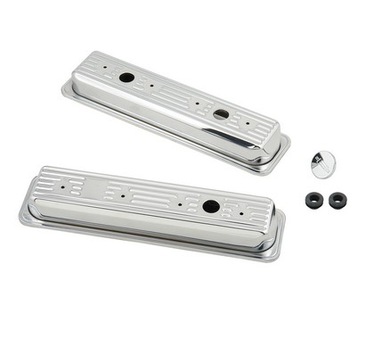 Mr.Gasket® Valve Cover Set - Chrome