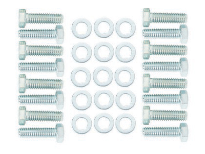 Mr.Gasket® Intake Manifold Bolt Set - Hex Head (3/8 Inches-16 x 1.25 Inches, With Washers)