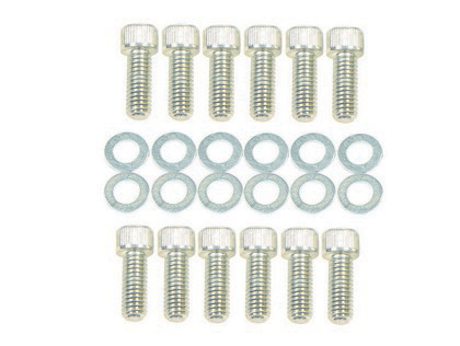 Mr.Gasket® Intake Manifold Bolt Set - Socket Head (3/8 Inches-16 x 1 Inches, 12 Each, With Washers)