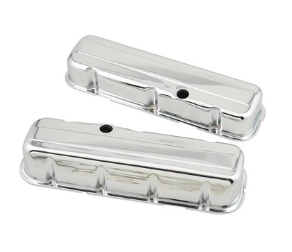 Mr.Gasket® Valve Tall Cover Set - Chrome