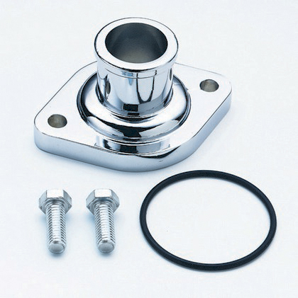 Mr.Gasket® Thermostat Housing - Chrome With Bolts And O-Ring