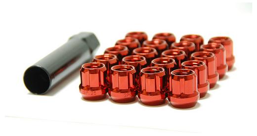 Muteki Open Ended Lug Nuts 12x1.25 (Red)