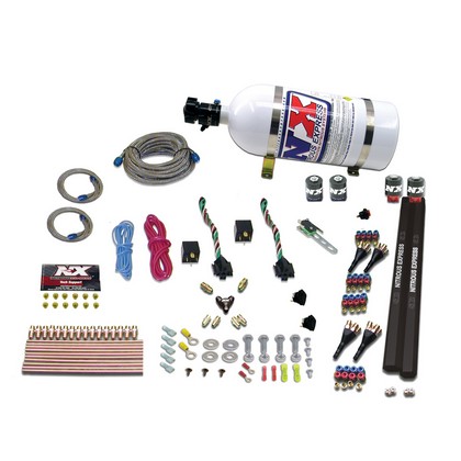 Nitrous Express Nitrous System SX2 Nozzle System (100-300 HP X 2 with 10 LB Bottle)