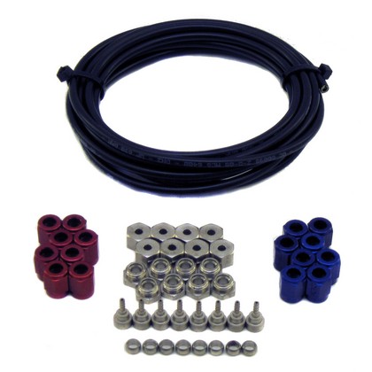 Nitrous Express D-2 Black Hose Conversion - 4-Cylinder Direct Port Systems