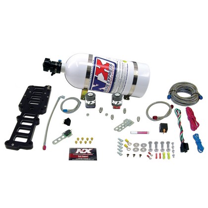 Nitrous Express Nitrous System Edelbrock Performer and RPM Plate (with 10 LB Bottle)