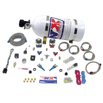 Nitrous Express Nitrous System Dual Nozzle (35-75 HP with 10 LB Bottle)