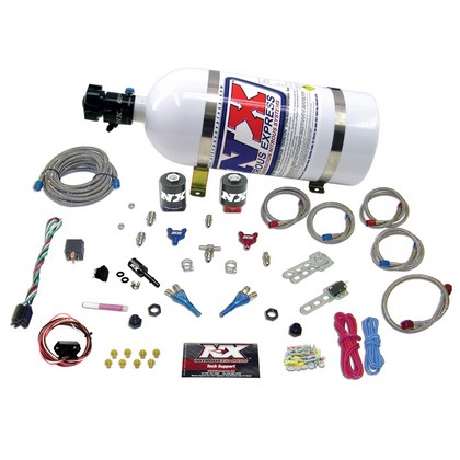 Nitrous Express Nitrous System Dual Nozzle (35-150 HP with 10 LB Bottle)