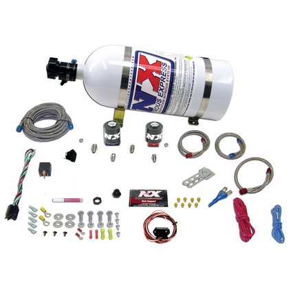 Nitrous Express Nozzle Nitrous System - Single (35-150 HP with 10 LB Bottle)