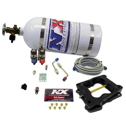 Nitrous Express Nitrous System Q-Jet/Holley Spread Bore Hitman (100-200 HP with 10 LB Bottle)