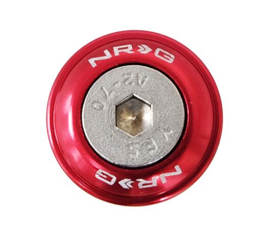 NRG Innovations Fender Washer Kit, Rivets for Plastic, Set of 10 (Red)
