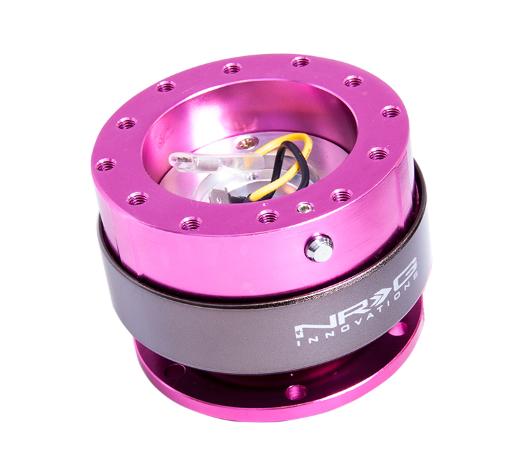 NRG Quick Release - Pink Body, Titanium Chrome Ring