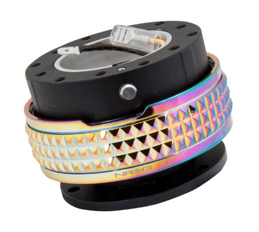 NRG Gen 2.1 Black Quick Release with NeoChrome Studded Pyramid Body