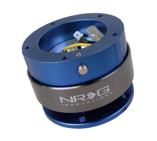 NRG Gen 2.0 Quick Release Kit 5 Hole (Blue/Titanium Chrome Ring)