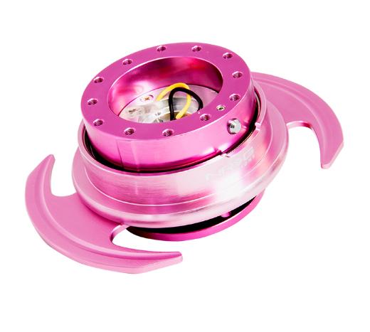 NRG Quick Release Kit - Pink Body, Pink Ring With Handles