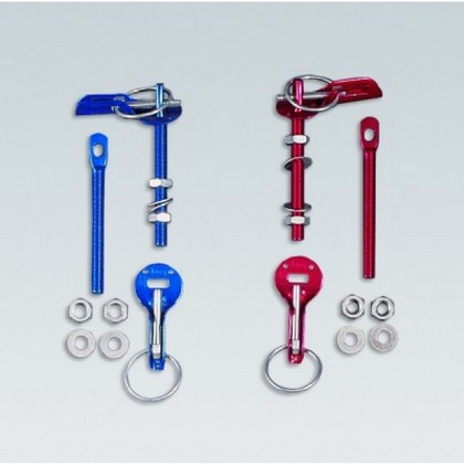 OMP Quick Release Hood Pins - Blue