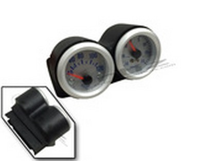 Ortiz Custom Pods Clock Dual Gauge Pod - 52mm