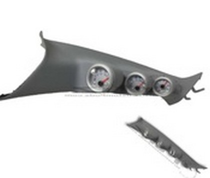 Ortiz Custom Pods Triple Pillar Gauge Pod - 52mm, OEM, Gray