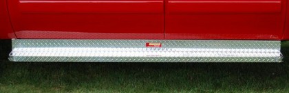 Owens Commercial Running Boards (Diamond Tread With Stone Guard with Star Burst Grip) 155-inches Wheel Base