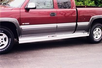 Owens Classic Series Running Boards (2-Inch Black Extruded Aluminum) 