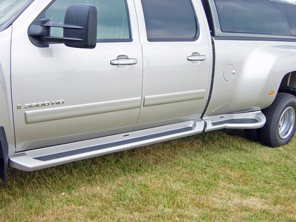 Owens GlaStep Plus Custom Molded Fiberglass Running Boards 8 Feet Long Bed DWD (Dual Rear Wheel Drive) w/wing Boards Only, Requires Bracket Kit 10-1017 Sold Separately