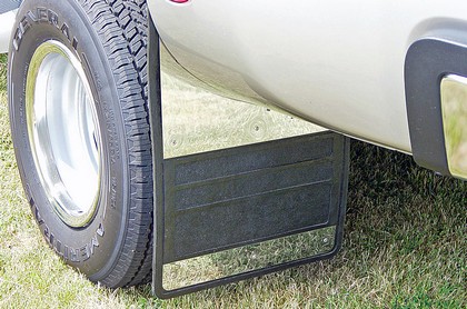 Owens 19x24 DWD Rubber Mud Flaps with Stainless Steel Insert