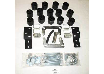 Performance Accessories Body Lift Kit (3 in. Lift) (Includes Steering Extension) (Front/Rear Bumper Brackets)