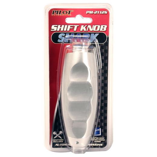 Pilot Brushed Shark Automatic Shift Knob (Silver)