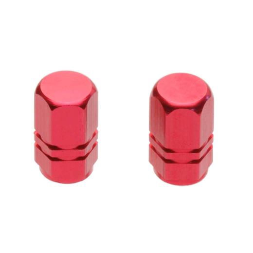 Pilot Tuner Tire Valve Stem Caps (Red)