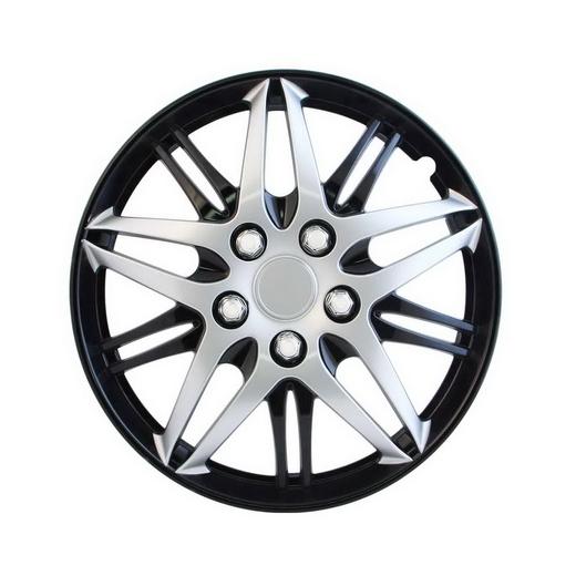 Pilot Wheel Covers - Silver with Black Chrome