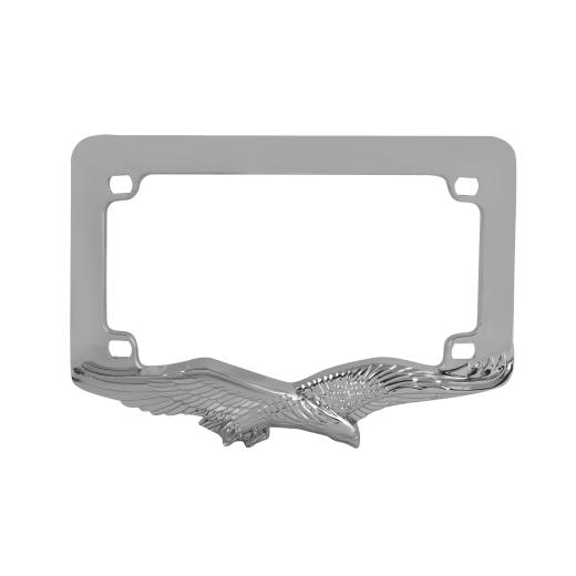 Pilot License Plate Frames - Motorcycle (Chrome)