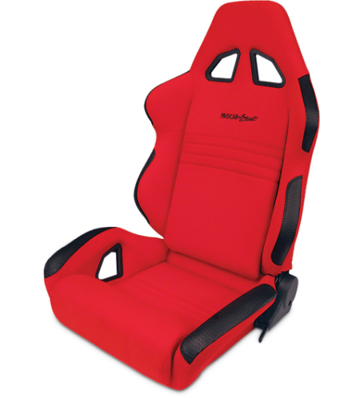 Procar Racing Seat - Rave Series 1600, Red Velour (Left)
